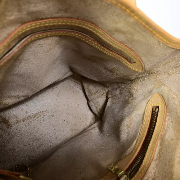 LOUIS VUITTON BUCKET PM Shoulder Tote Bag Monogram Leather Brown M42238 34EB427 - Picture 11 of 15